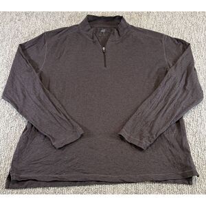 Raffi Men’s Quarter-Zip Sweater Pullover in brown
